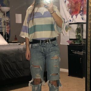 American Eagle boyfriend “rugby shirt”